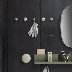 5 Colgadores The Dots, metal, latón