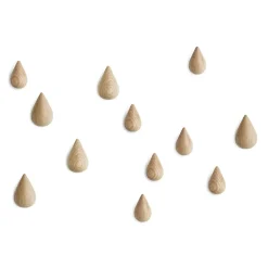 2 perchas Dropit, grandes, madera