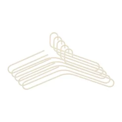 5 Perchas Smooth, Beige