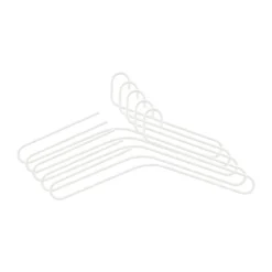 5 Perchas Smooth, White