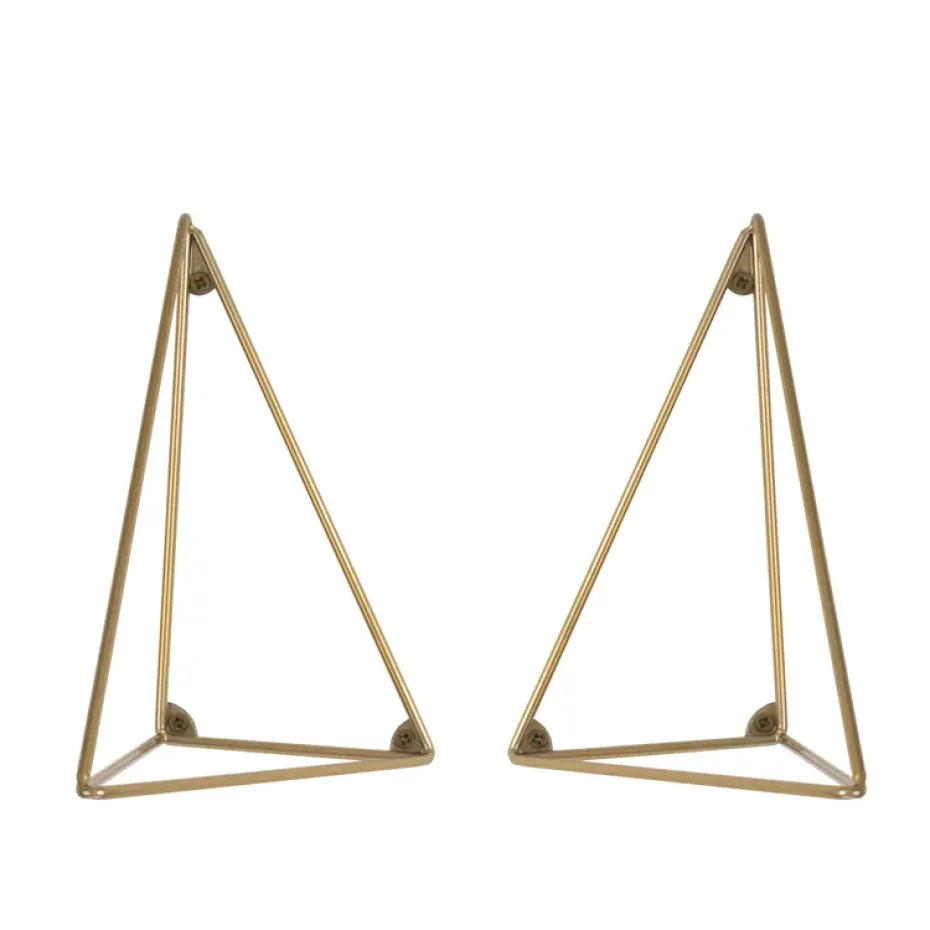 2 Soportes para balda Pythagoras, latón