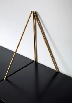 2 Soportes para balda Pythagoras, latón