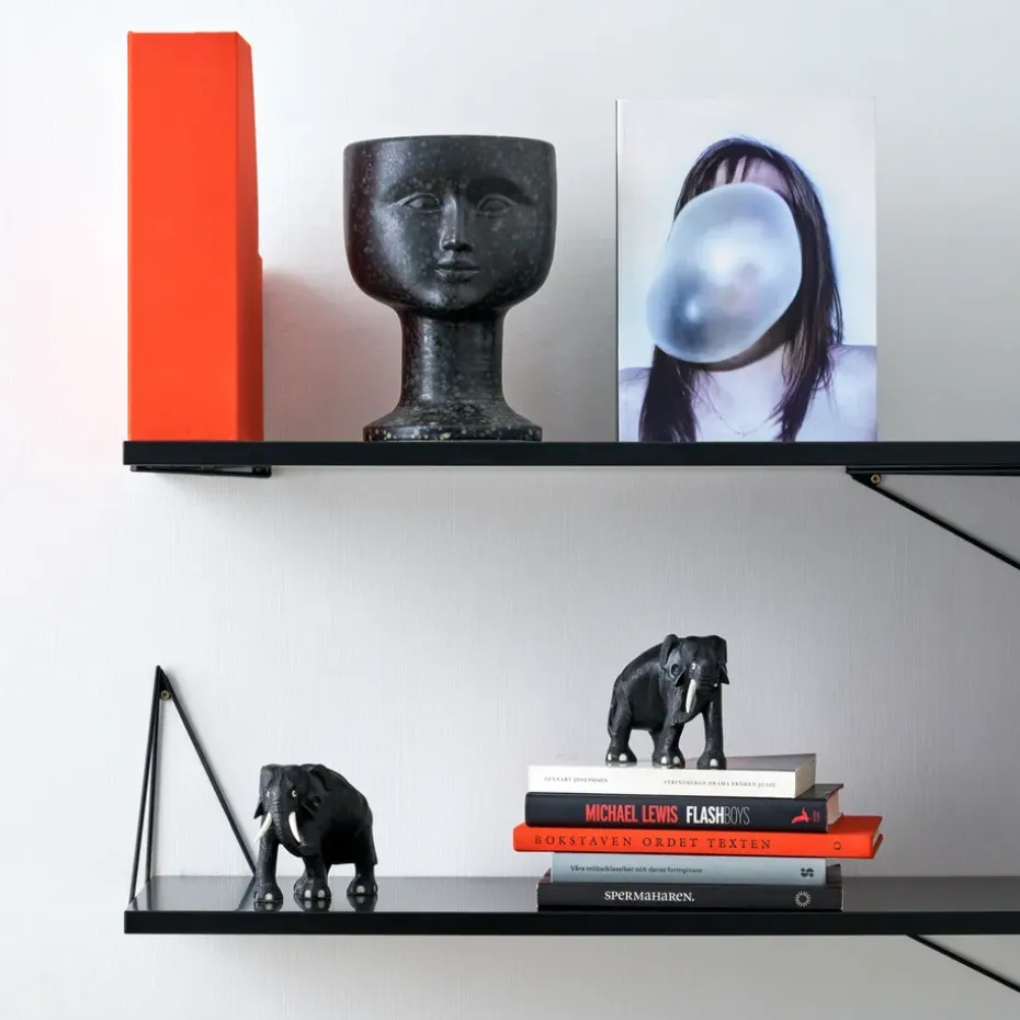 2 Soportes para balda Pythagoras, negro