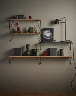 2 Soportes para balda Pythagoras, negro