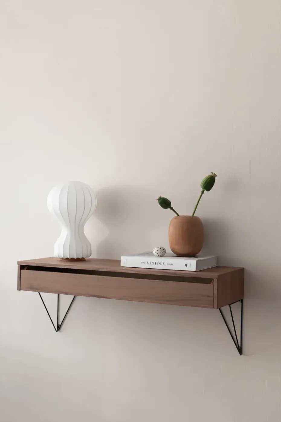 2 Soportes para balda Pythagoras, negro