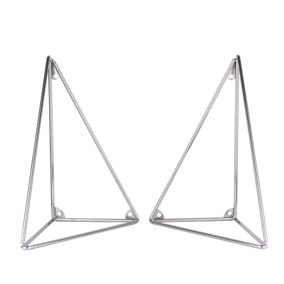 2 Soportes para balda Pythagoras, cromo