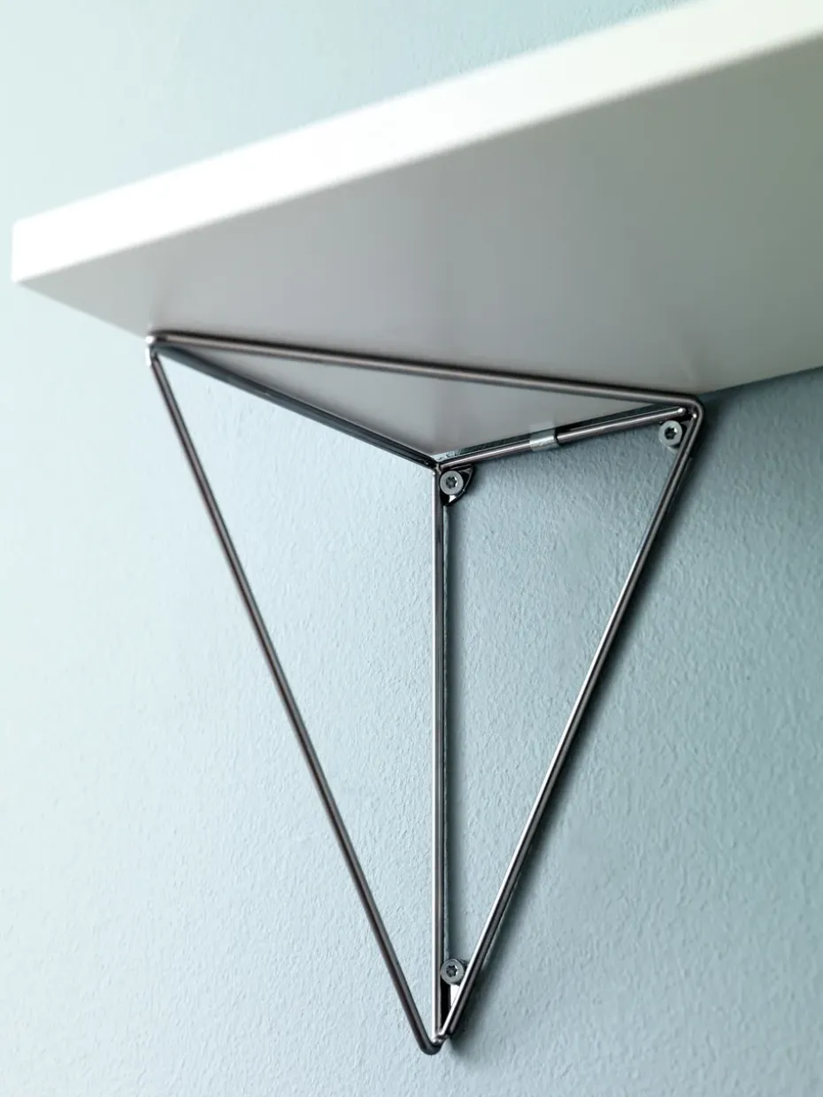 2 Soportes para balda Pythagoras, cromo