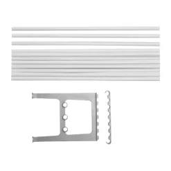 Accesorio banco Nostalgi 100 cm, Blanco-aluminio