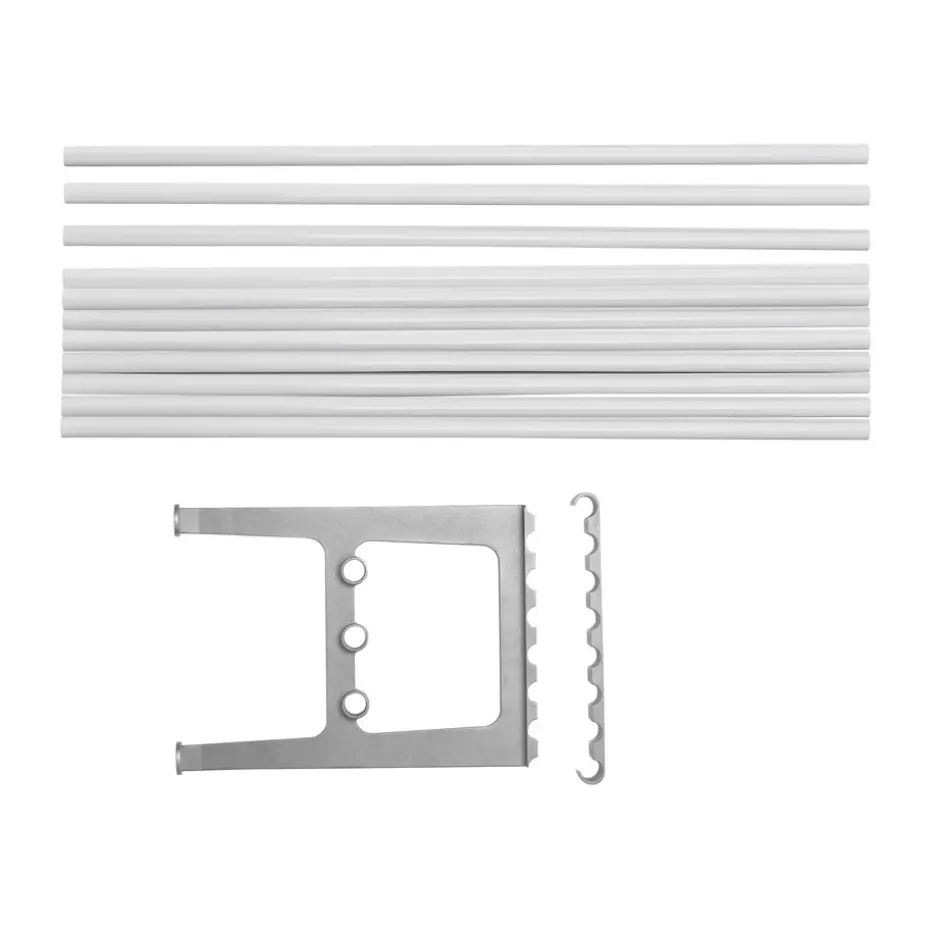 Accesorio banco Nostalgi 100 cm, Blanco-aluminio