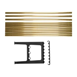 Accesorio banco Nostalgi 100 cm, Latón-negro