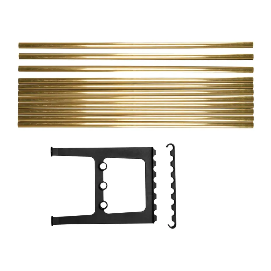 Accesorio banco Nostalgi 100 cm, Latón-negro