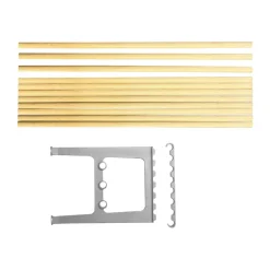 Accesorio banco Nostalgi 100 cm, Abedul-aluminio