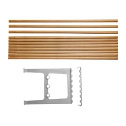 Accesorio banco Nostalgi 100 cm, Roble-aluminio