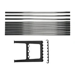 Accesorio banco Nostalgi 100 cm, Cromo-negro