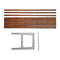 Accesorio banco Nostalgi 100 cm, Nogal-aluminio