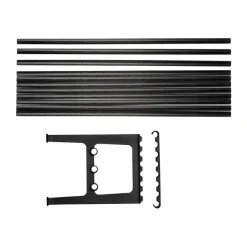 Accesorio banco Nostalgi 100 cm, Roble teñido de negro-negro