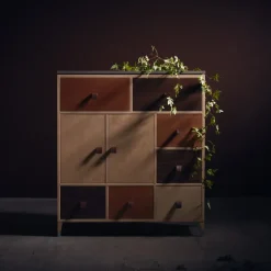 Aparador Abisko, Blanco, encimera de hormigón