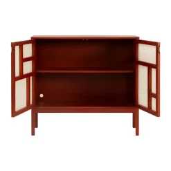 Aparador Air, Rojo, 120x110 cm, con patas