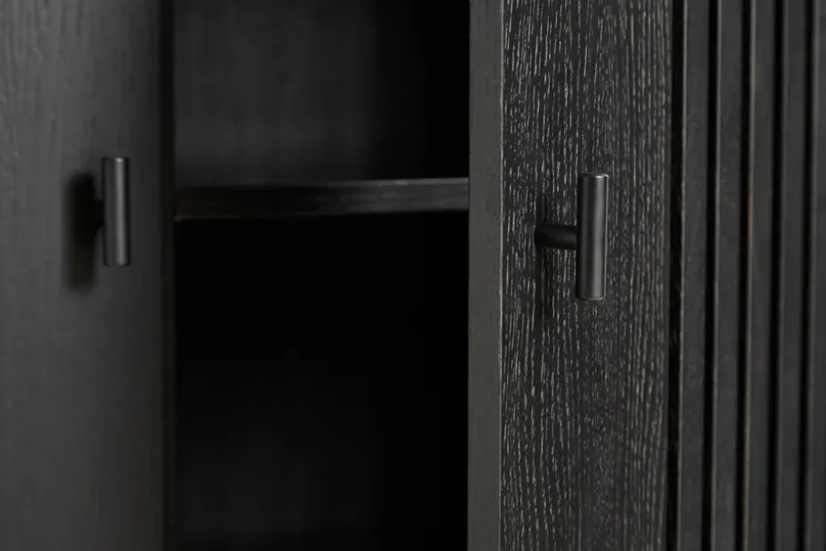 Aparador Array 80 cm, Roble pintado de negro