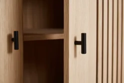 Aparador Array 80 cm, Roble pigmentado blanco