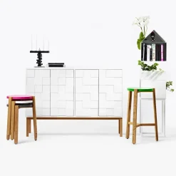 Aparador Collect 2010 bajo, Roble aceitado blanco