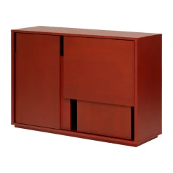 Aparador Layer, Rojo, 120×82 cm