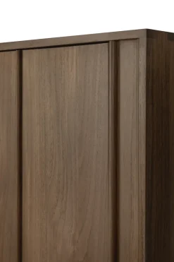 Aparador Pillar, Wild brown teak, 220 cm