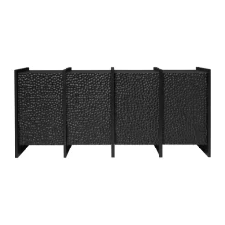 Aparador Scarni, Fresno teñido oscuro, 163x50x74 cm