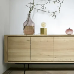 Aparador Shadow, Aceite Ek-Wax, 3 puertas, 3 cajones