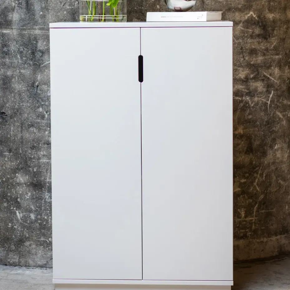 Armario Aoko 120 cm, Lacado blanco