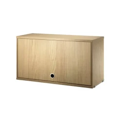 Armario con puerta abatible String, Roble, 78x30 cm