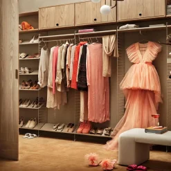 Armario con puerta abatible String, Gris, 78x30 cm