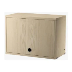 Armario con puerta abatible String, Fresno, 58x30 cm