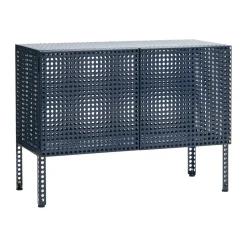 Armario Perforated Cabinet small, Steel blue