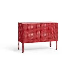 Armario Perforated Cabinet small, Wine red