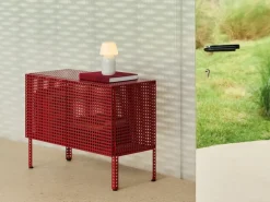 Armario Perforated Cabinet small, Wine red