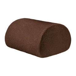 Asiento puf Rouli pouf pure bouclé, Chestnut brown