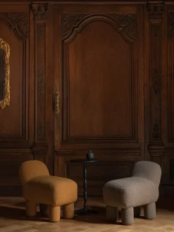 Asiento puff Lulu 36x65 cm, Yellow