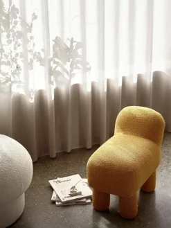 Asiento puff Lulu 36x65 cm, Yellow