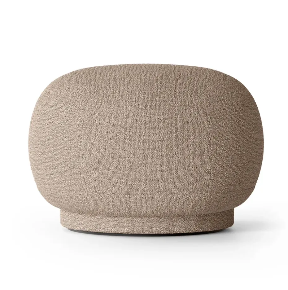 Asiento puff Rico pouf, Bouclé sand