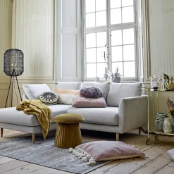 Asiento puff Roberta, marrón