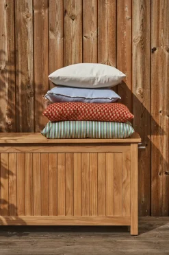 Baúl con ruedas L Bjärknäs 180x85x75 cm, Teak