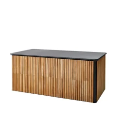 Baúl exterior Combine, Teak, lava grey, grande
