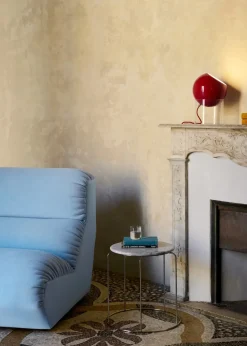 Balda superior Wire Stool VP11 Ø38 cm, Bianco Carrara mármol