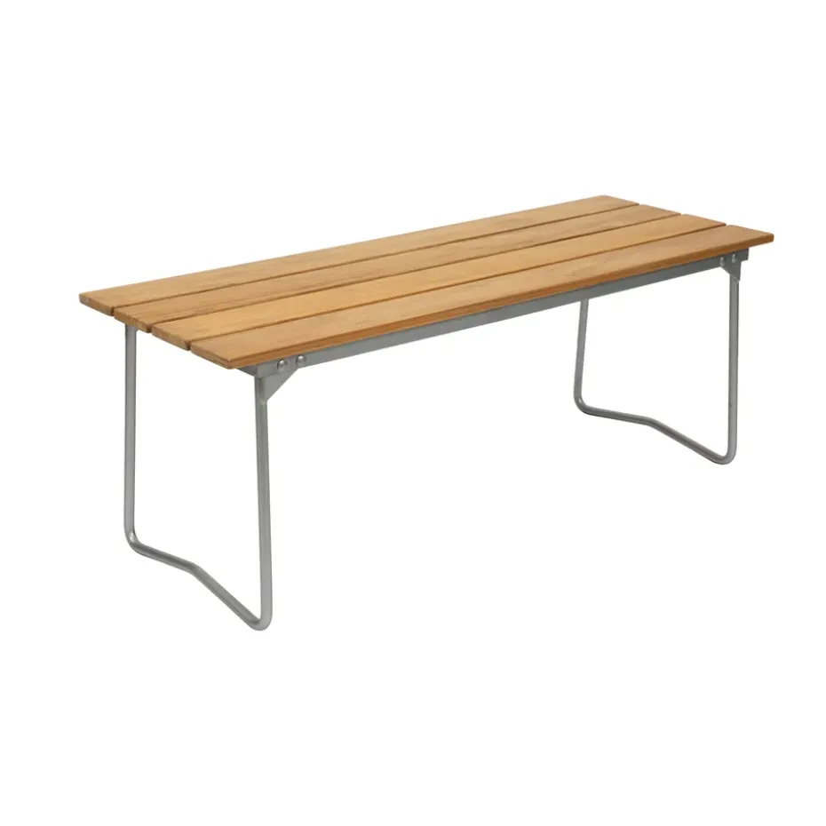 Banco 8, Teca-estructura de acero galvanizado en caliente