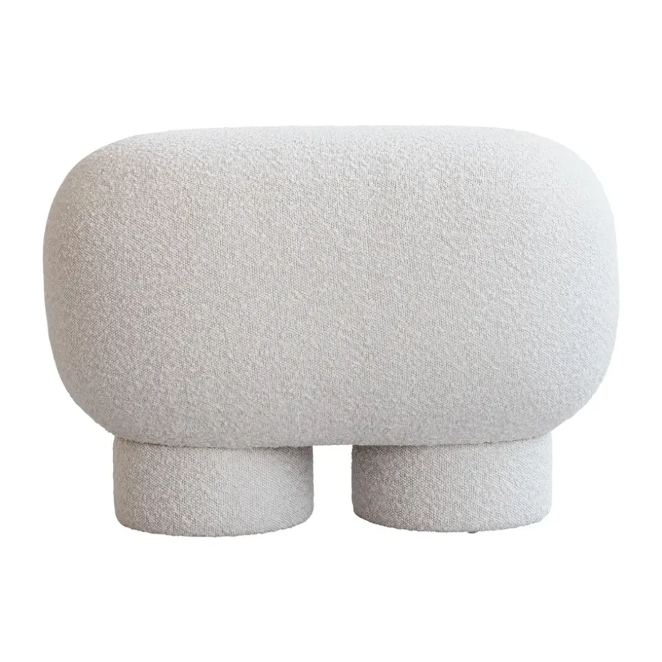 Banco Big Foot petit 70x47 cm, Bouclé