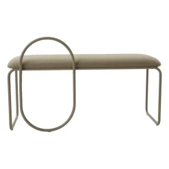 Banco bouclé Angui, Taupe