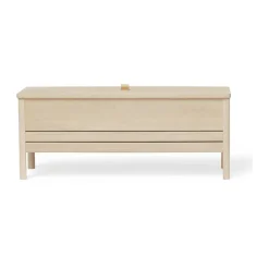 Banco con almacenamiento A Line 111 cm, Roble blanco