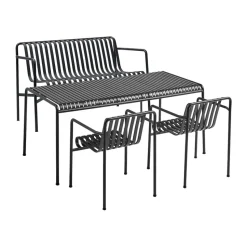 Banco con reposabrazos Palissade Dining, Anthracite