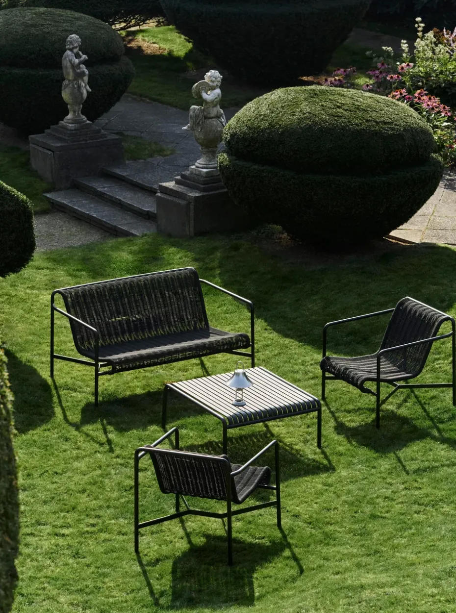 Banco con reposabrazos Palissade Cord Dining, Anthracite